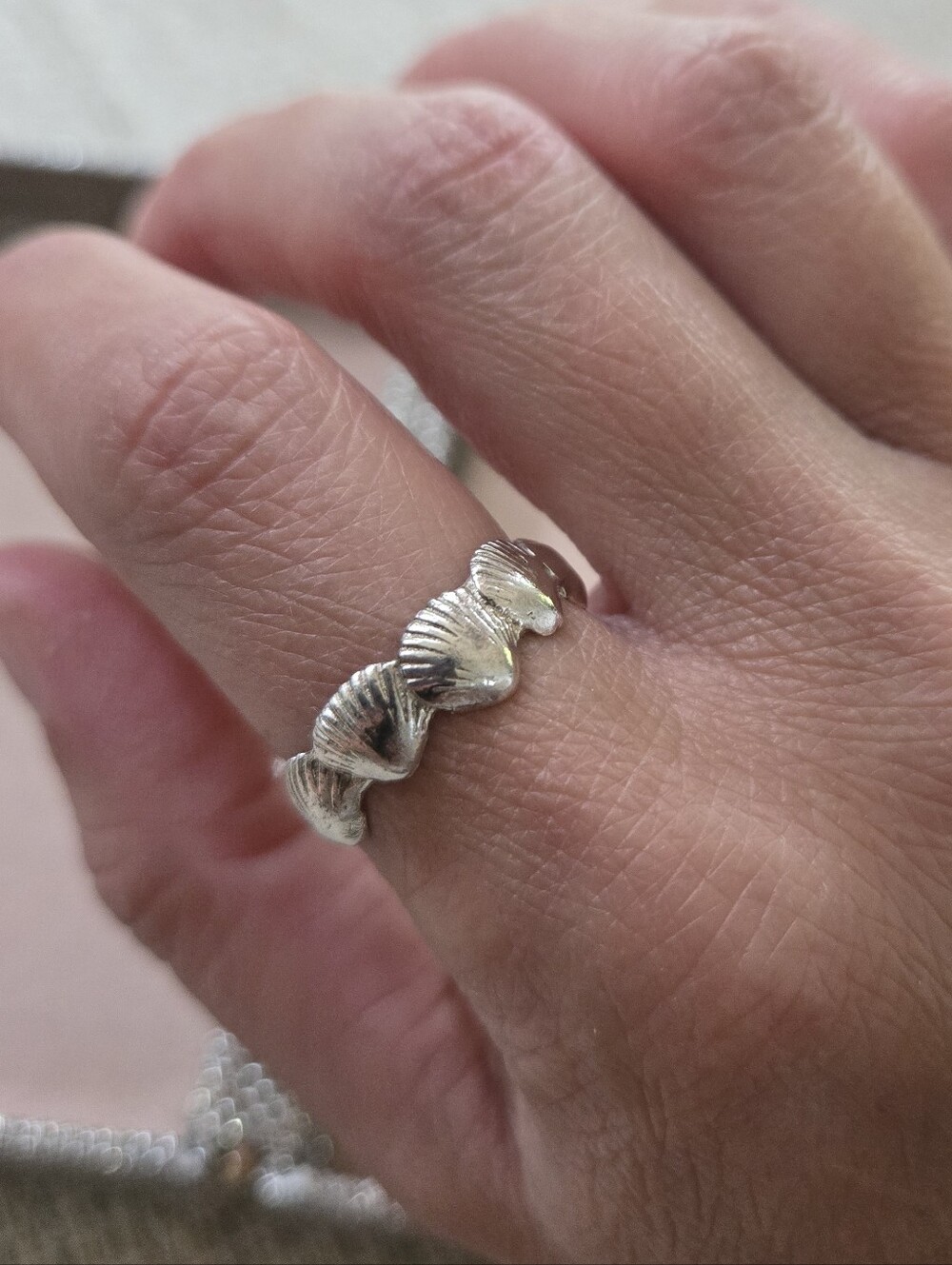 Silver Shell Ring